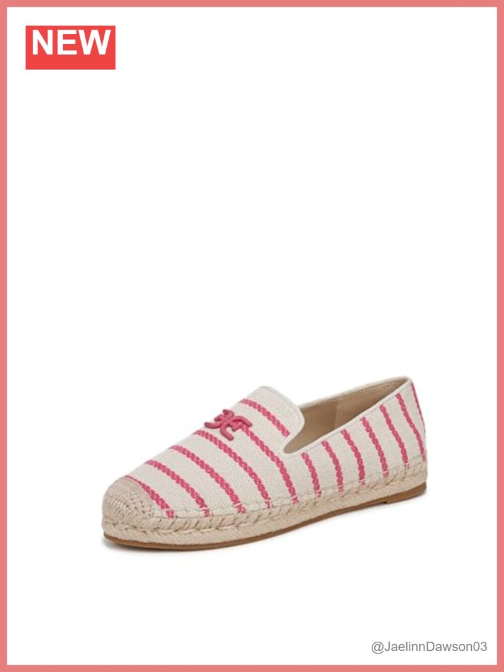 Sam Edelman Kathleen Espadrille Flat Slip-On Woven Cotton Round Toe